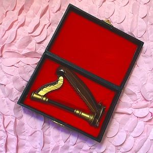 ON SALE! Cute mini vintage collectible harp RARE